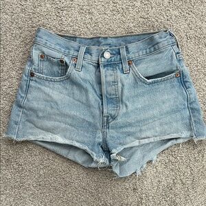 Levi's Light Blue Jean Shorts